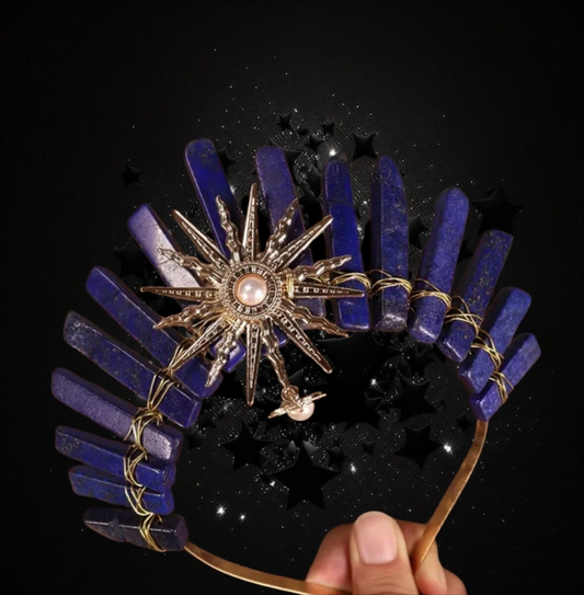 Goddess Of Truth - Lapis Lazuli Ritual Activated Crystal Headband Crown