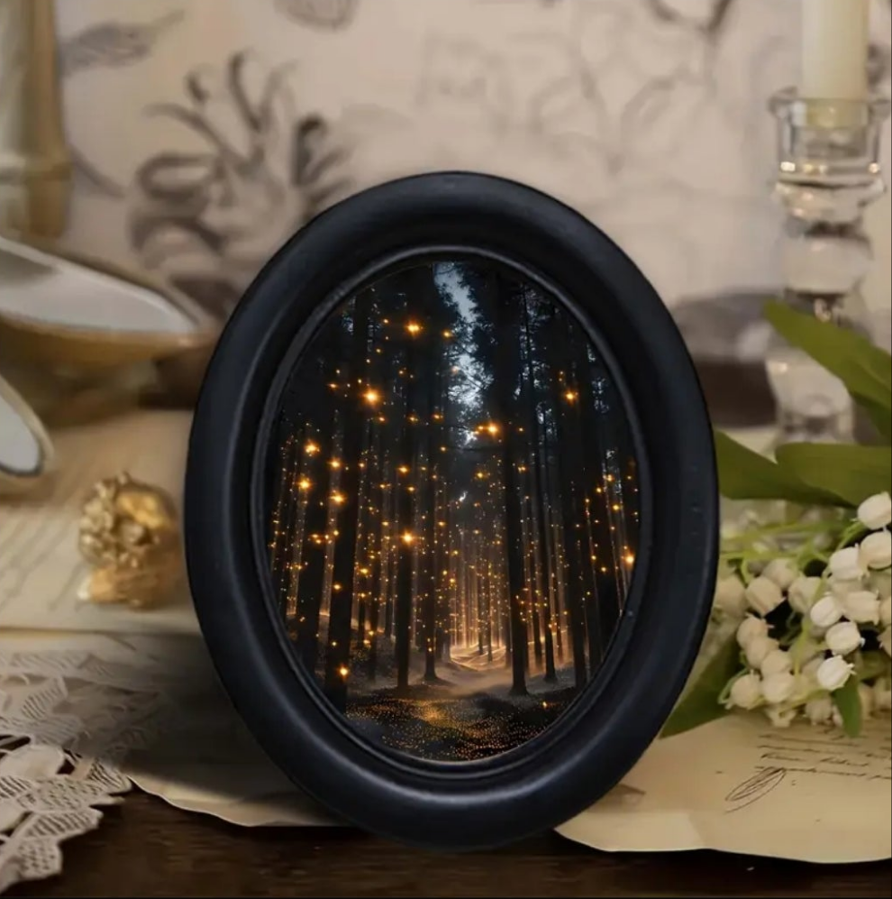 Firefly Filled Woods Ritual Wish Guardian Mirror - Alter / Office / Home Decor