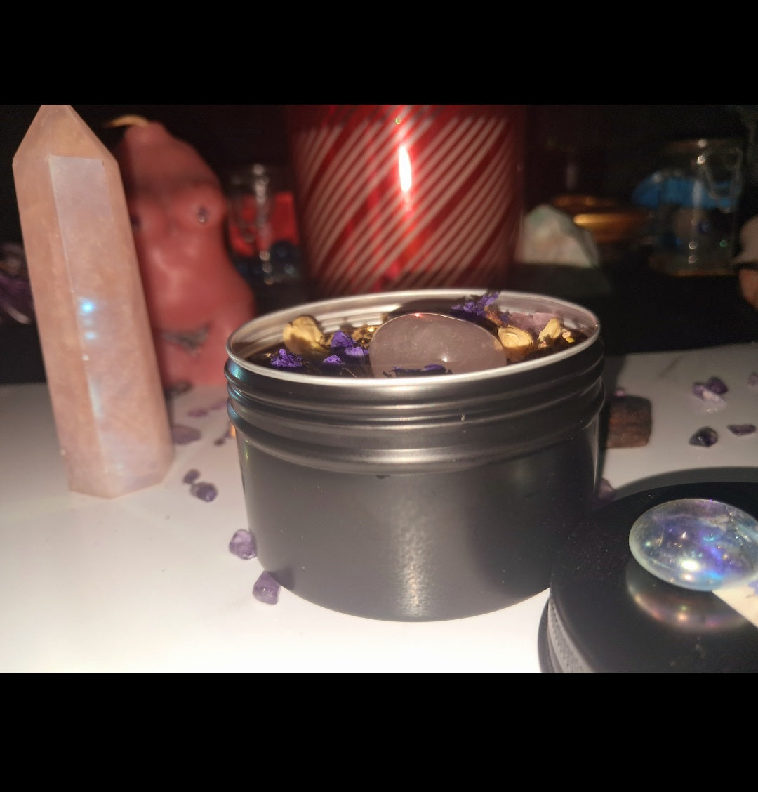 Love Ritual Spiritual Bath Jar & Crystals
