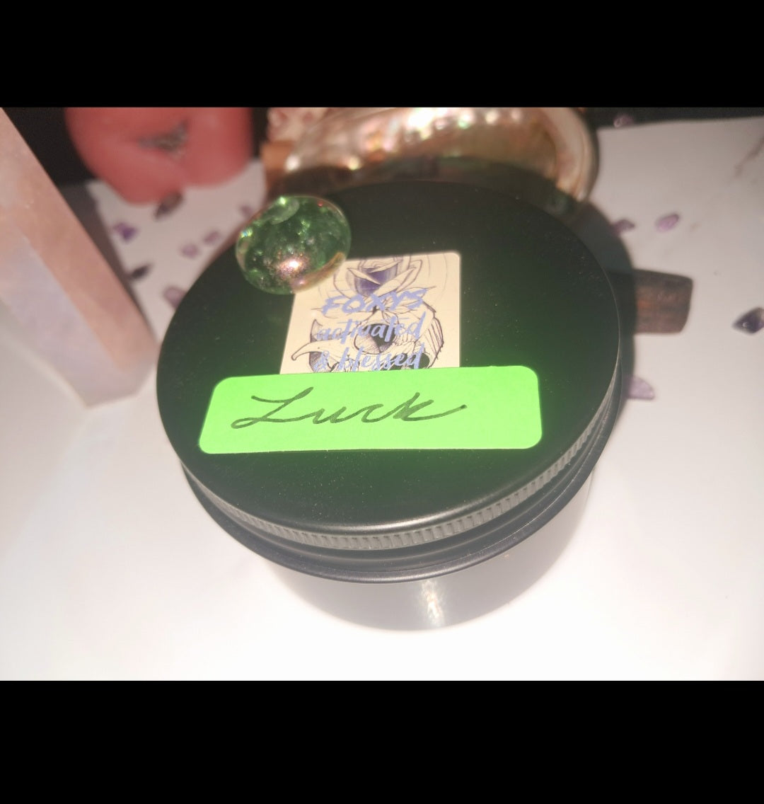 Luck & Blessings Ritual Spiritual Bath Jar & Crystals