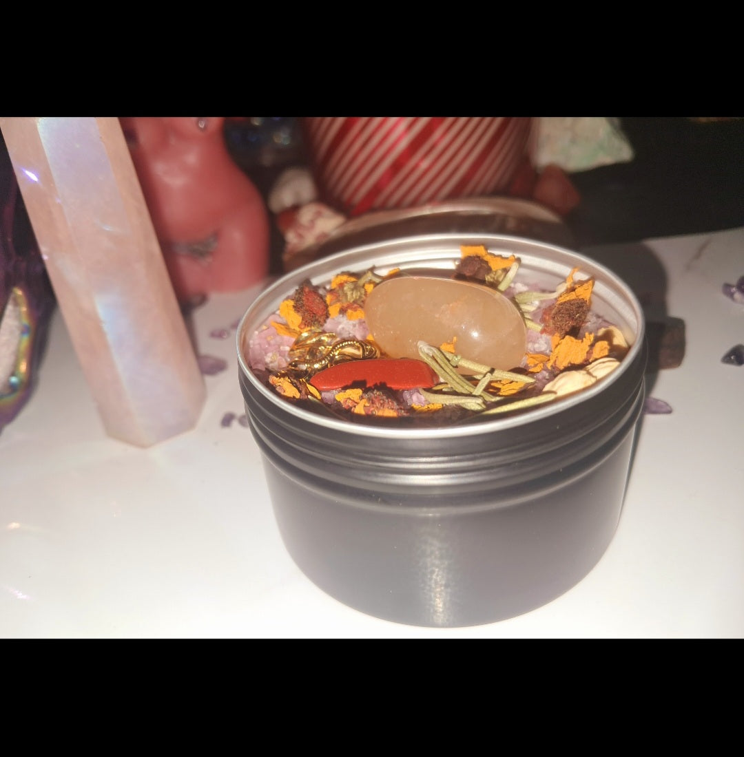 Luck & Blessings Ritual Spiritual Bath Jar & Crystals