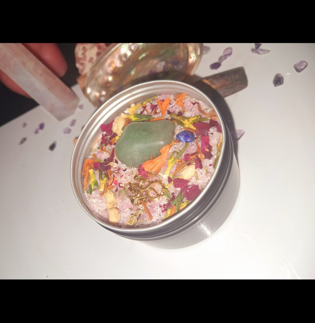 Cleansing Ritual Spiritual Bath Jar & Crystals