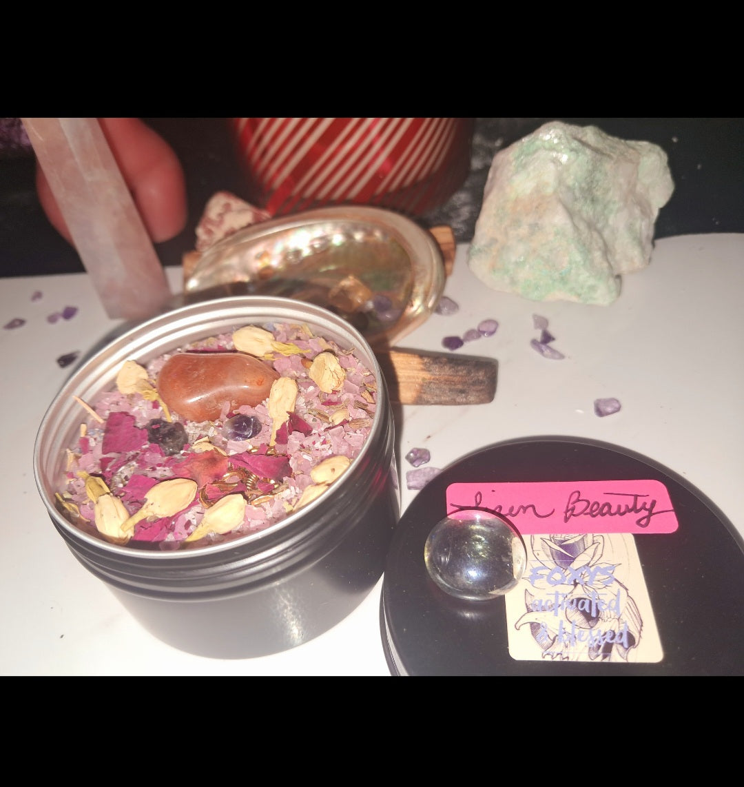 Siren Beauty & Energy Ritual Spiritual Bath Jar & Crystals