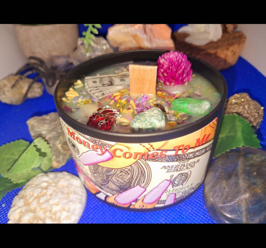 Money Comes To Me Feminine Energy Ritual Candle