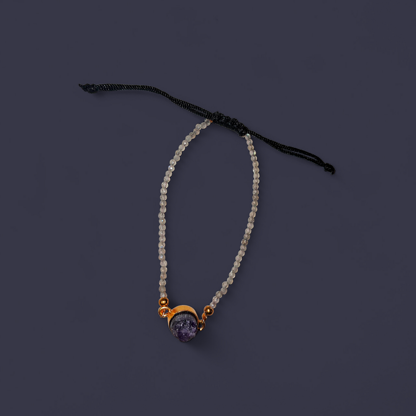 Amethyst Druzy Stress Reliever & Grounding Ritual Bracelet