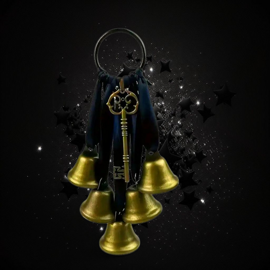 Black Magical Alarm System & Abundance Bringer / Witch & Warlock Protection Bells Ritual Activated & Blessed