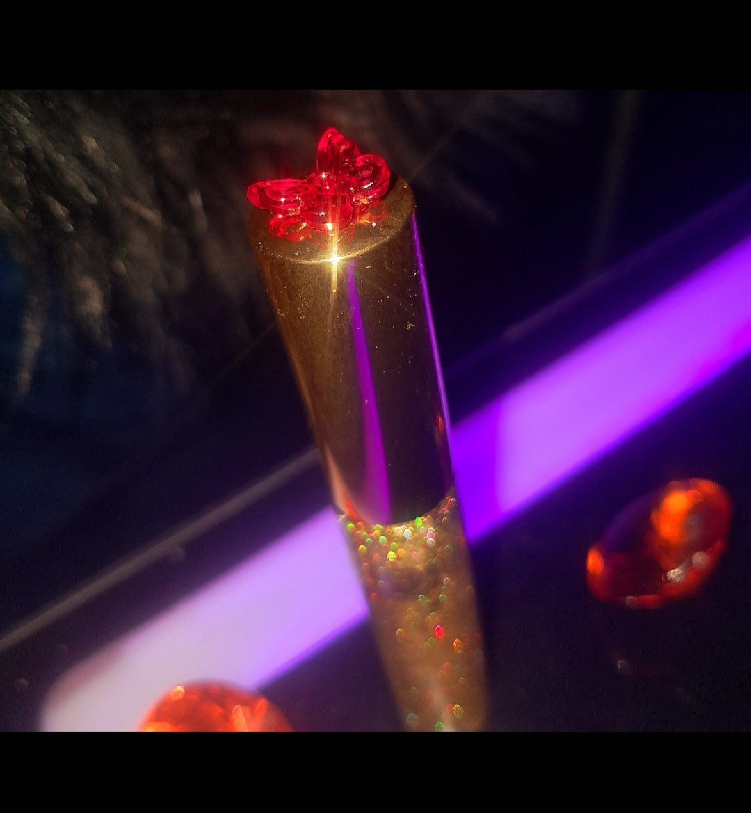 Golden Wishes Ritual Red Butterfly Lip Gloss