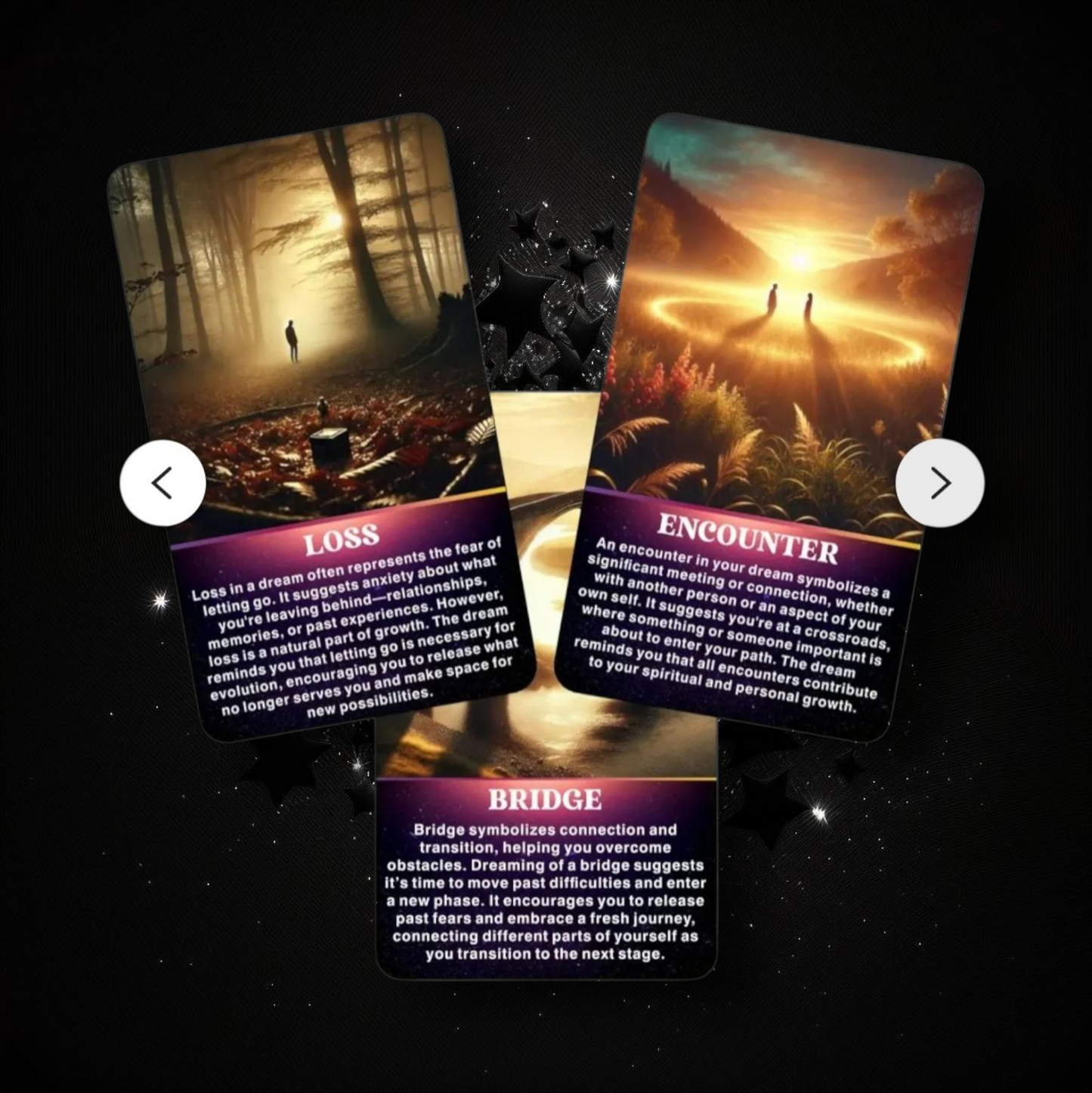 Mystical Dream Oracle Deck & Ritual Reading Elixir & Activated Crystal