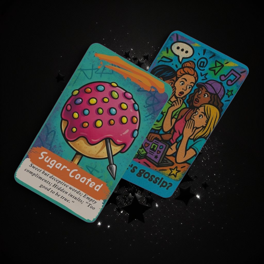 Whats Gossip Oracle Deck & Ritual Reading Elixir & Activated Crystal