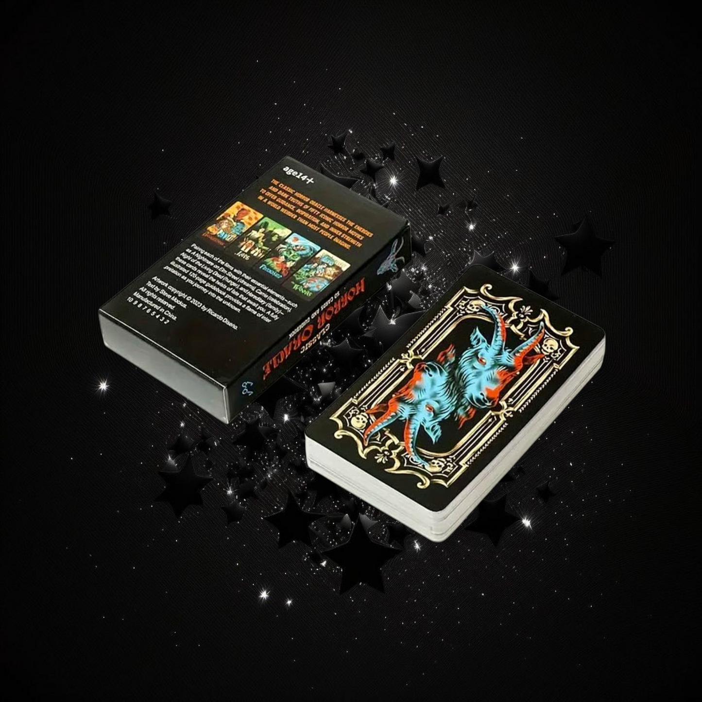 Horror Oracle Deck & Ritual Reading Elixir & Activated Crystal
