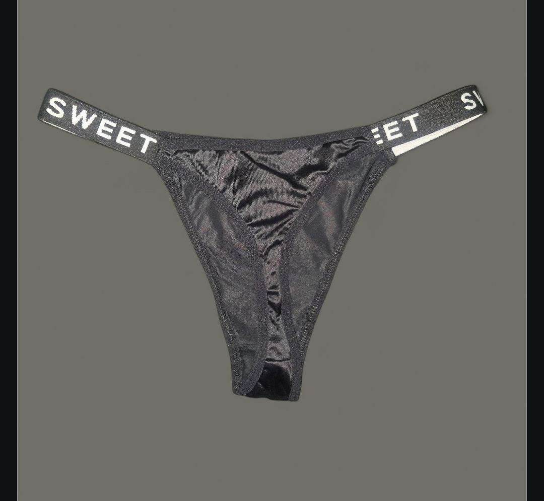 The Sweet Magical Flower - Black / Purple Ritual Activated Thong