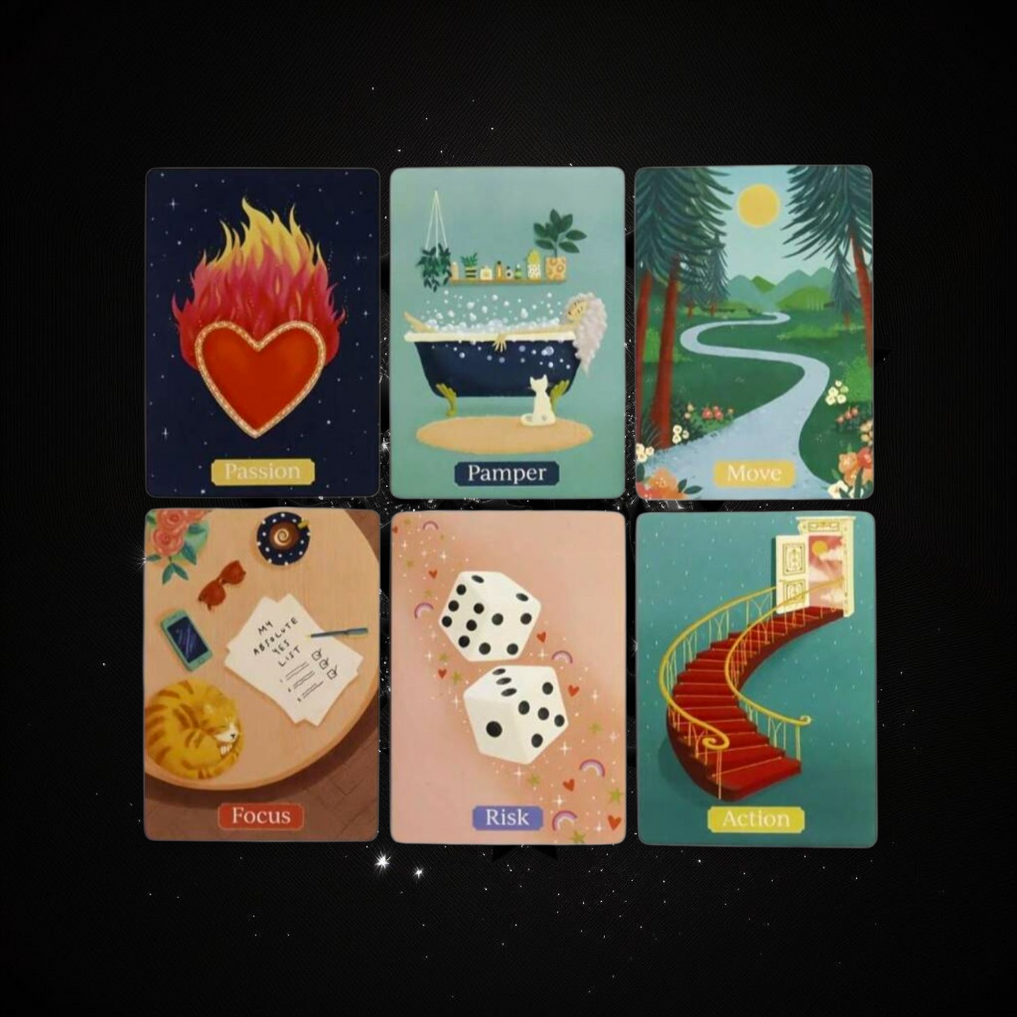 Self Care Wisdom Oracle Deck & Ritual Reading Elixir & Activated Crystal
