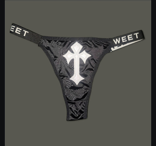 The Sweet Magical Flower - Black / White Ritual Activated Thong