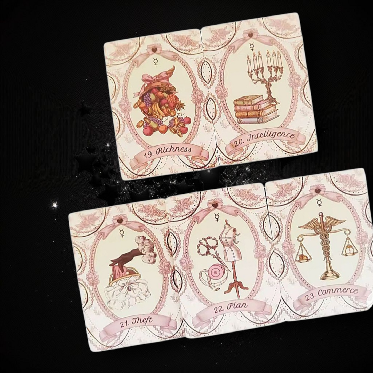 The Rosebelle Oracle Deck & Ritual Reading Elixir & Activated Crystal