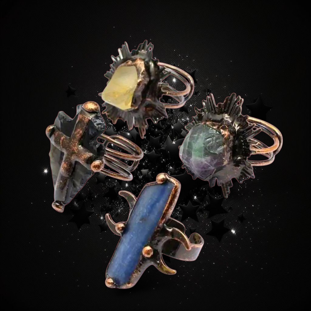 Stone Of Protected Voices - Aqua Aura Ritual Ring Activated & Blessed