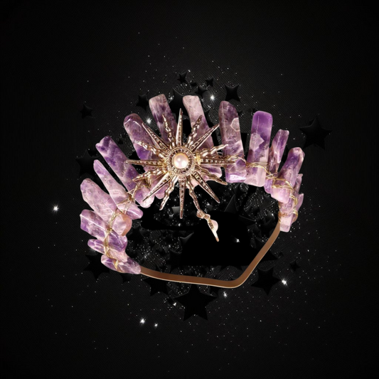 Goddess Of Protected Creativity - Amethyst Ritual Activated Headband Crown