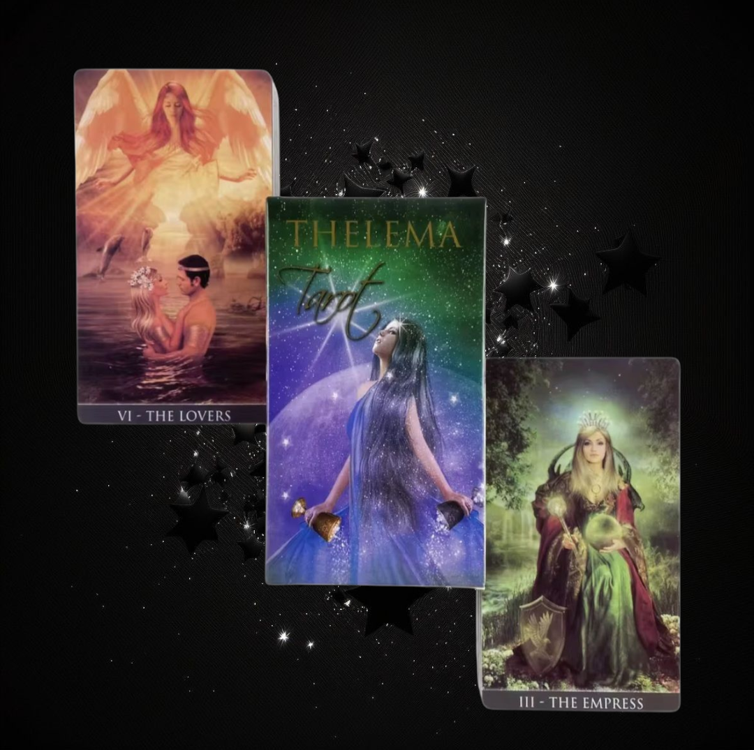 Thelema Tarot Deck & Ritual Reading Elixir & Activated Crystal
