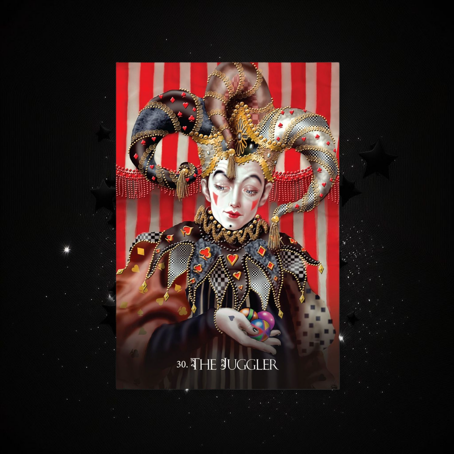 Divine Circus Oracle Deck & Ritual Reading Elixir & Activated Crystal