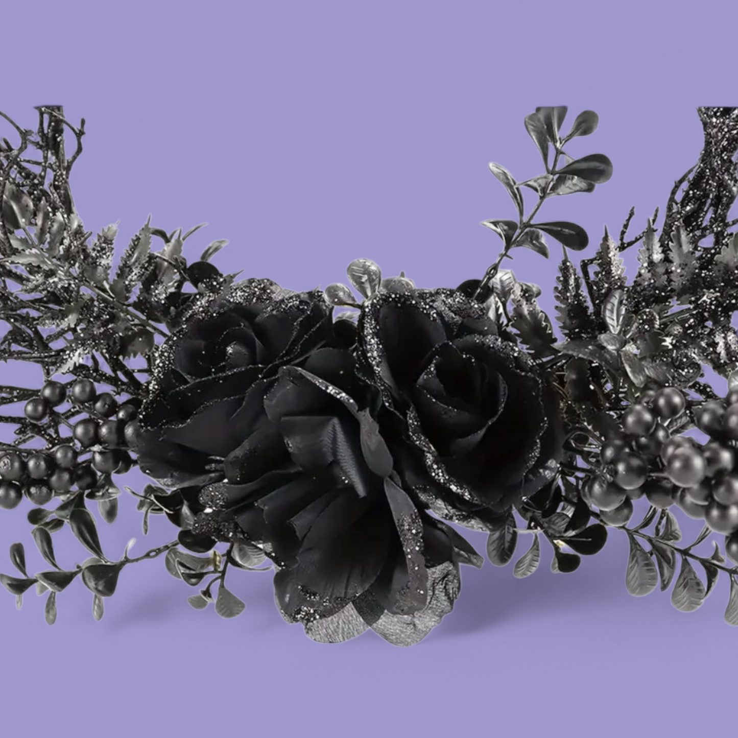 Black Rose Protection & Warding Off Negativity Cleansing Wreath - Ritual Activated & Blessed