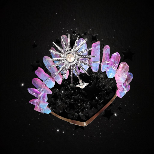 Goddess Of Serenity In Chaos - Angel Quartz Ritual Activated Headband Crown