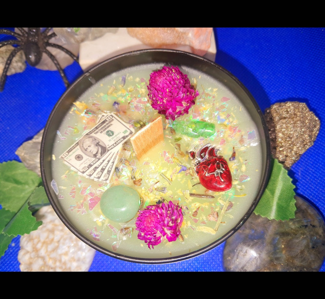 Money Comes To Me Feminine Energy Ritual Candle