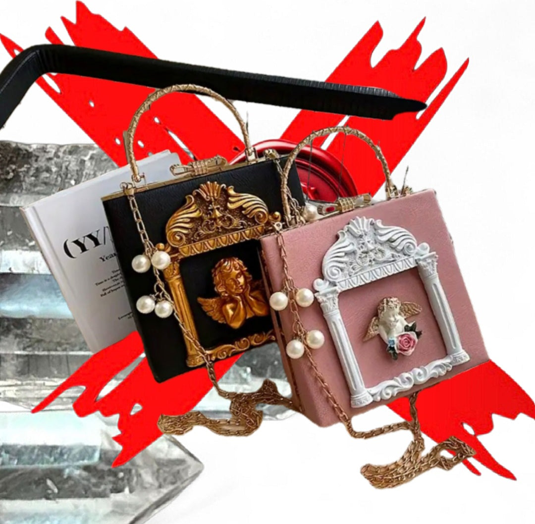 Angels Of Growth & Success & Protection - Black / Red / White / Gold Ritual Activated & Blessed Purse
