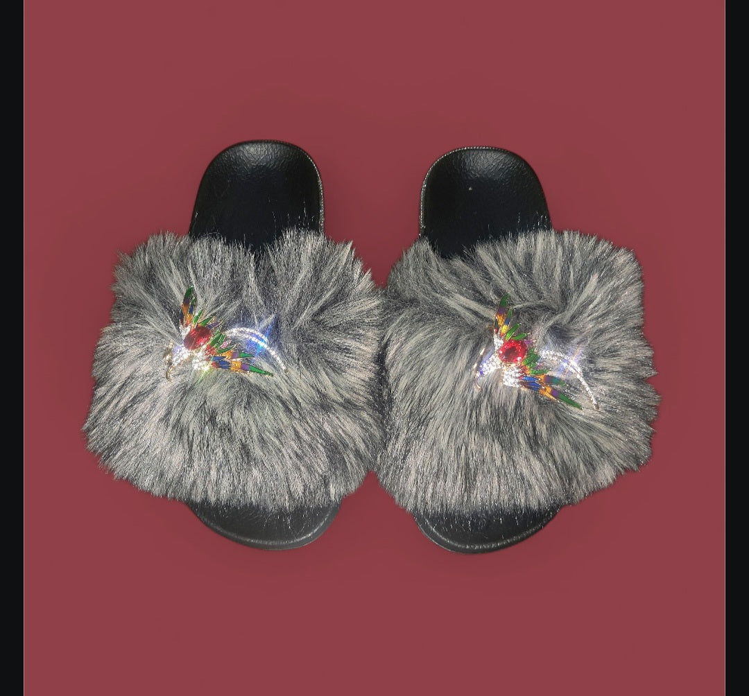 Every Step Counts - Wolf Grey / Black Ritual Manifesting & Protection Activated & Blessed Slides