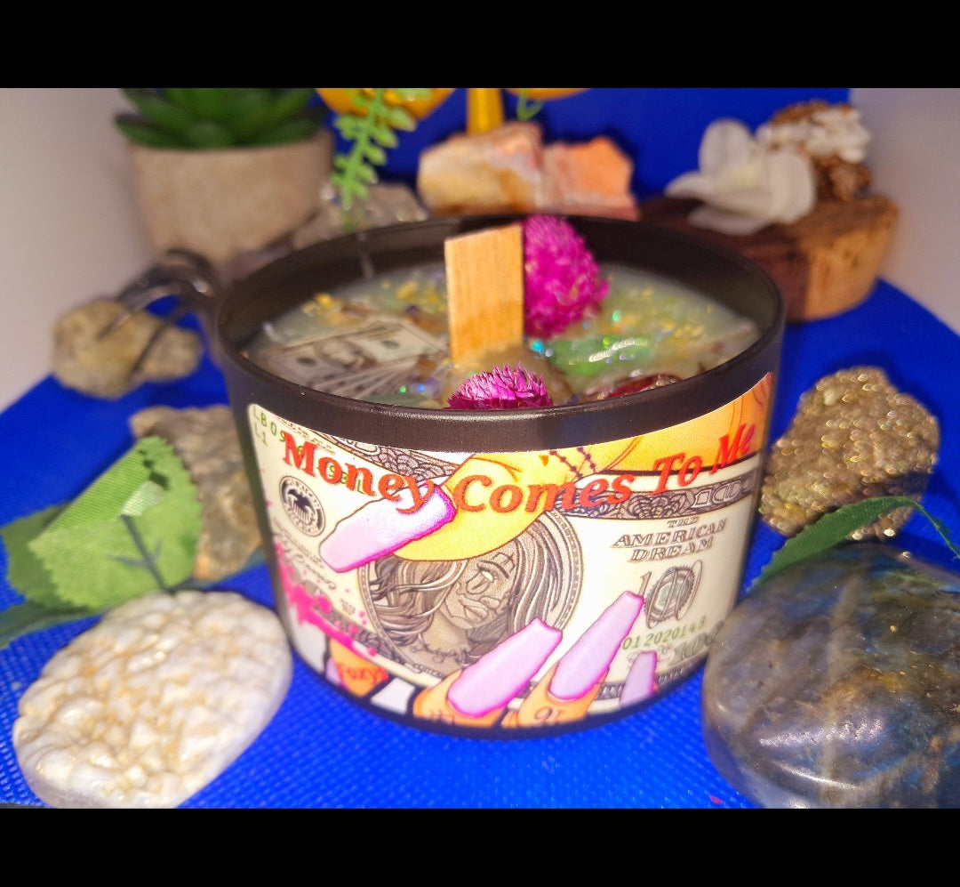 Money Comes To Me Feminine Energy Ritual Candle
