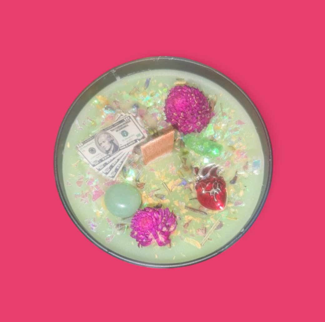 Money Comes To Me Feminine Energy Ritual Candle