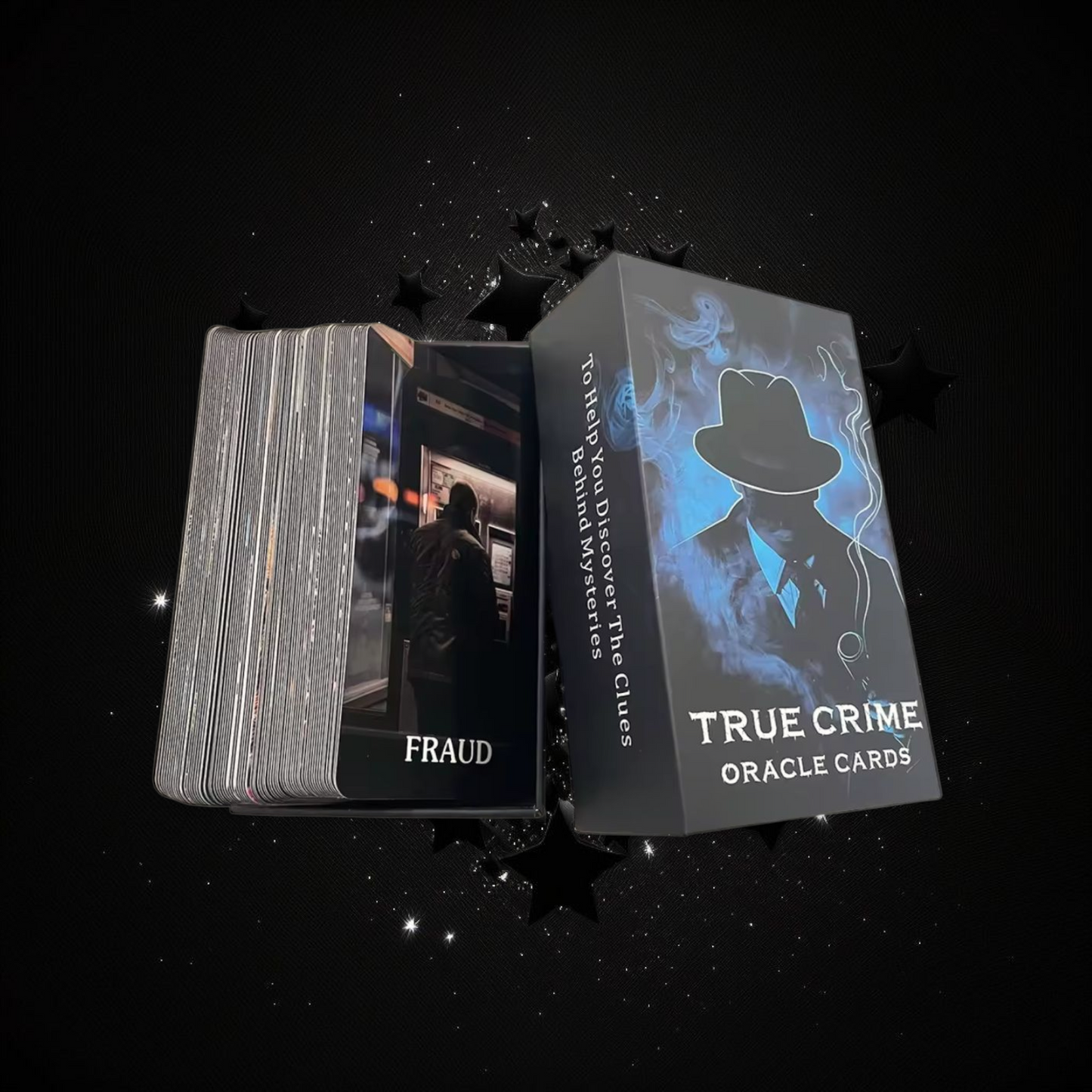 True Crime Oracle Deck & Ritual Reading Elixir & Activated Crystal
