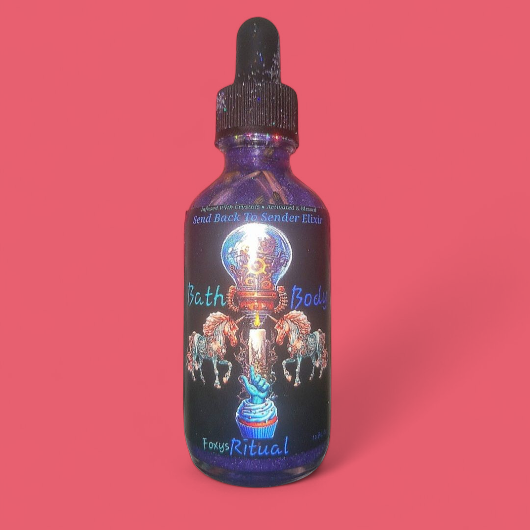 Send Back To Sender Elixir Crystal Infused Body & Bath Ritual Oil