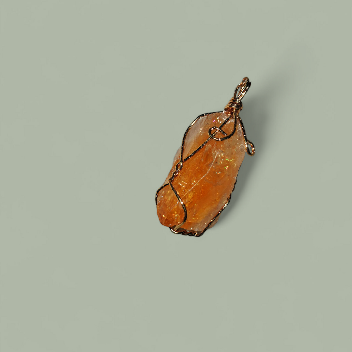 The Bearer Of Happiness & Light Wrapped Raw Citrine Ritual Necklace