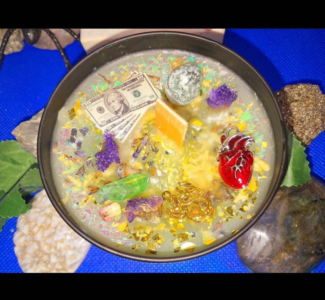 Money Comes To Me Masculine Ritual Candle