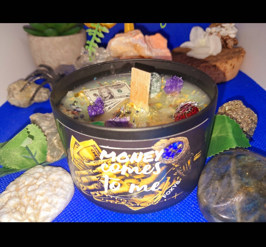 Money Comes To Me Masculine Ritual Candle