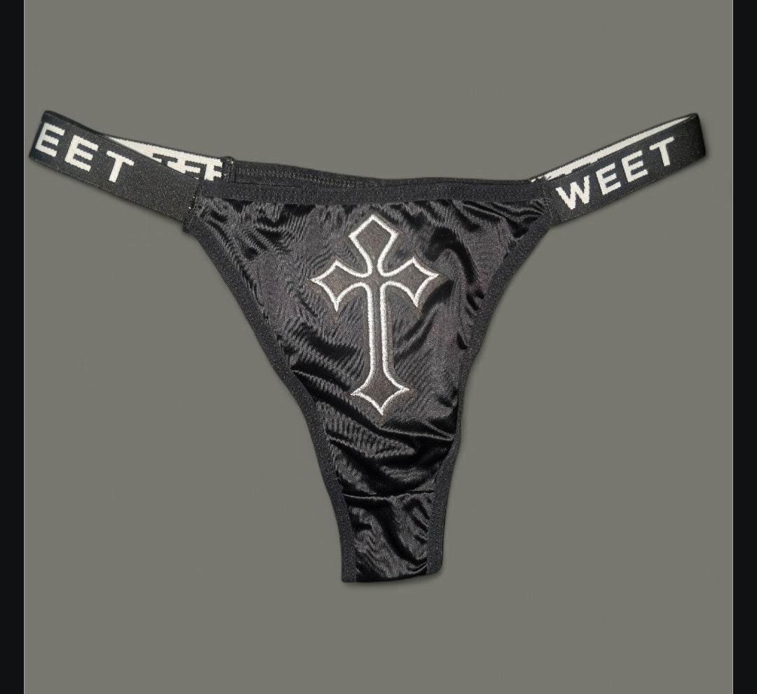 The Sweet Magical Flower - Black / White Ritual Activated Thong