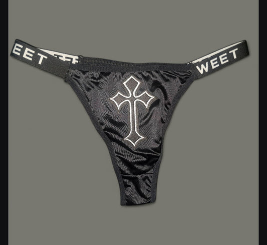 The Sweet Magical Flower - Black / White Ritual Activated Thong