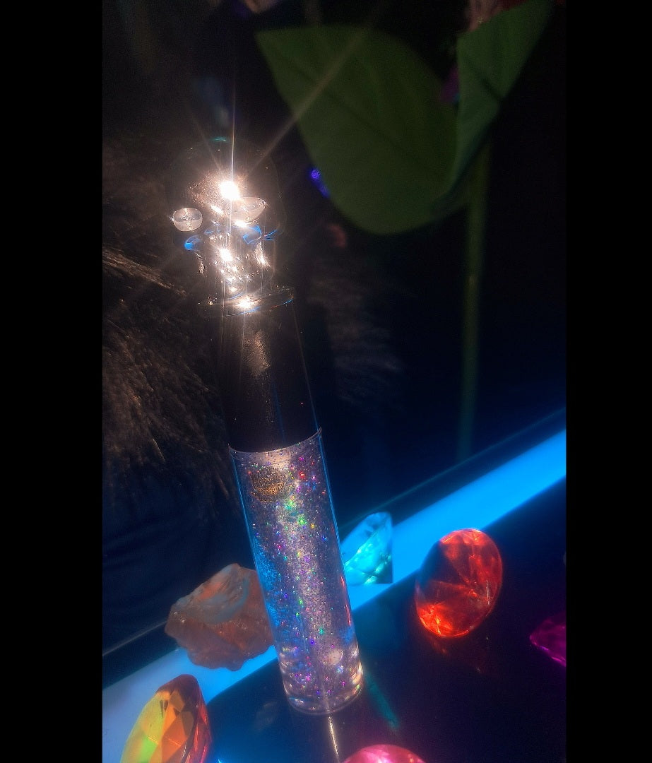 Moon Magic Sliver Skull Blue Lip Gloss