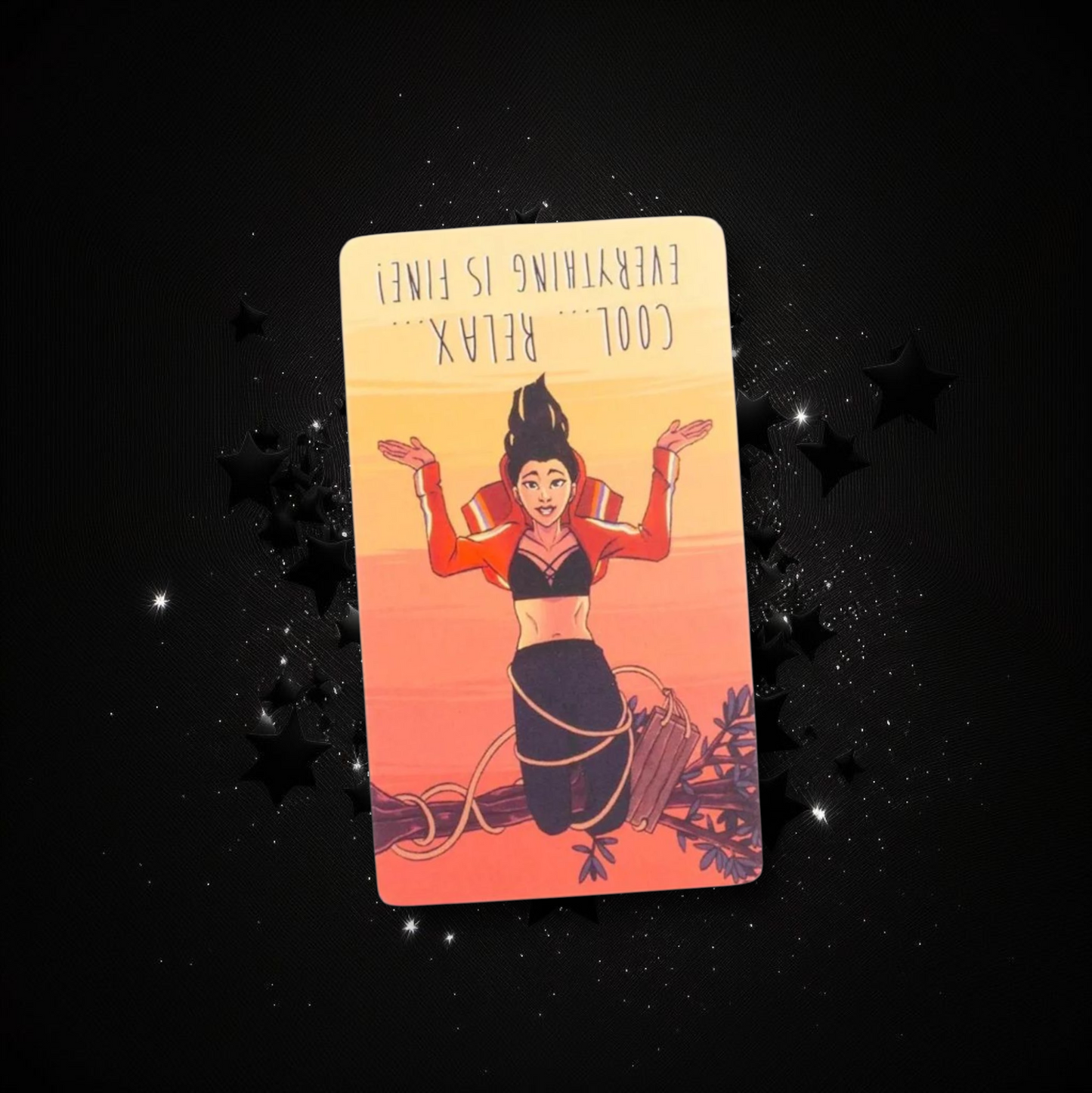 I Dont Care Oracle Deck & Ritual Reading Elixir & Activated Crystal