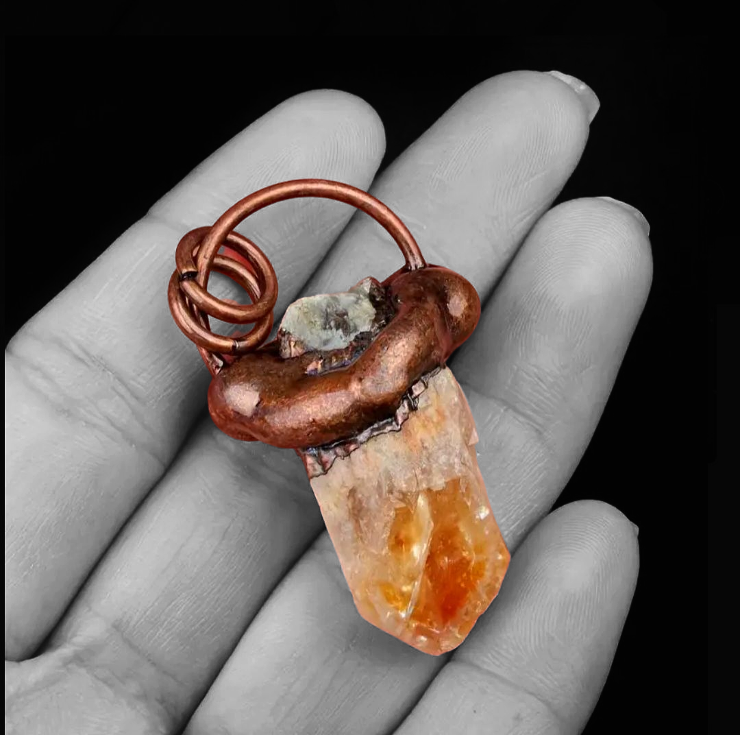 Bearer Of No More Stress - Amplified Ritual Citrine Quartz Necklace