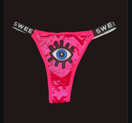 The Knockout Sweetheart - Pink / Blue / White / Black Ritual Activated Thong
