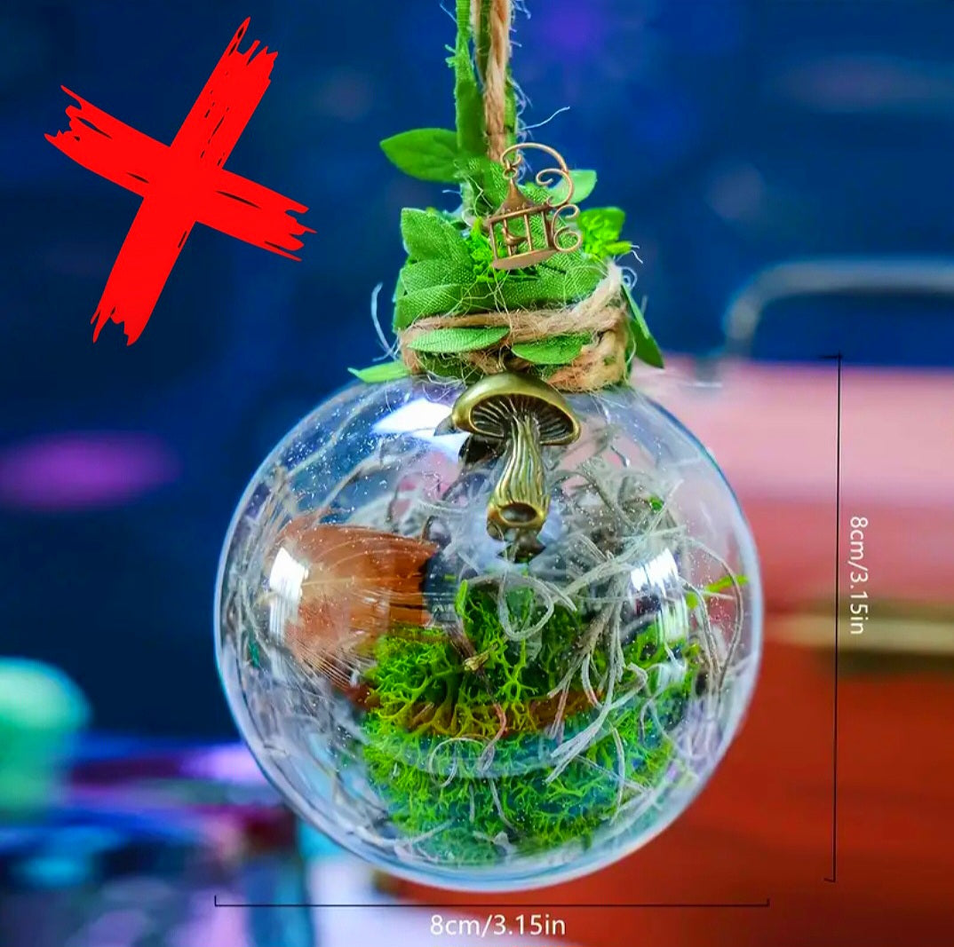 Hanging Green Witches Protection / Manifesting Ball - Ritual Activated & Blessed For A Powerful Untouchable Space