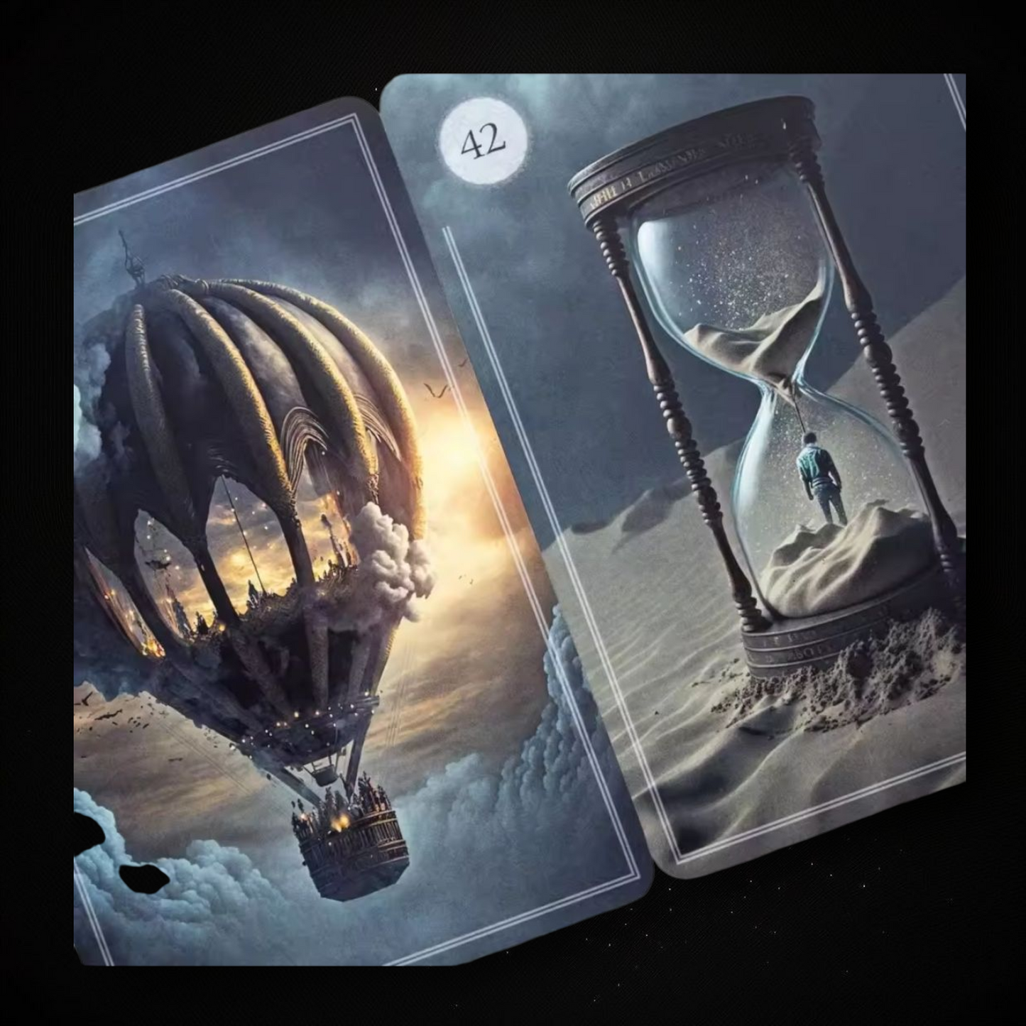 The Moonlight Night Oracle Deck & Ritual Reading Elixir & Activated Crystal