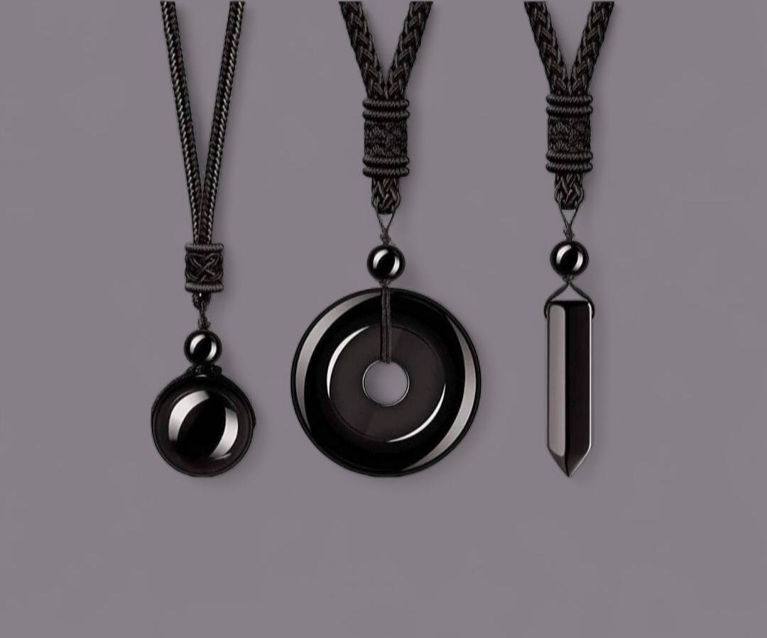 Black Obsidian Protection Ritual Necklace