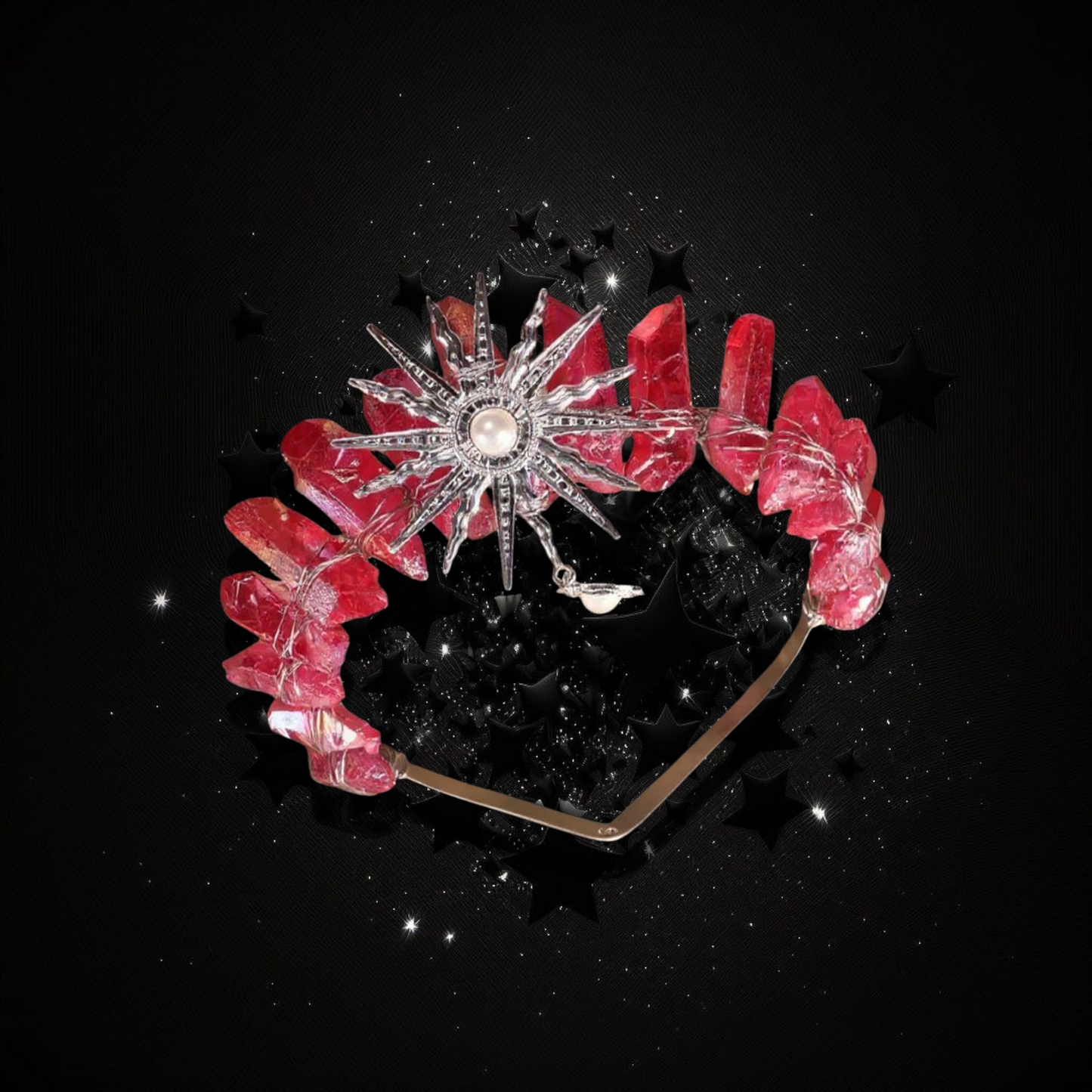 Goddess Of Unshakeable Positivity & Love - Strawberry Quartz Ritual Activated Headband Crown