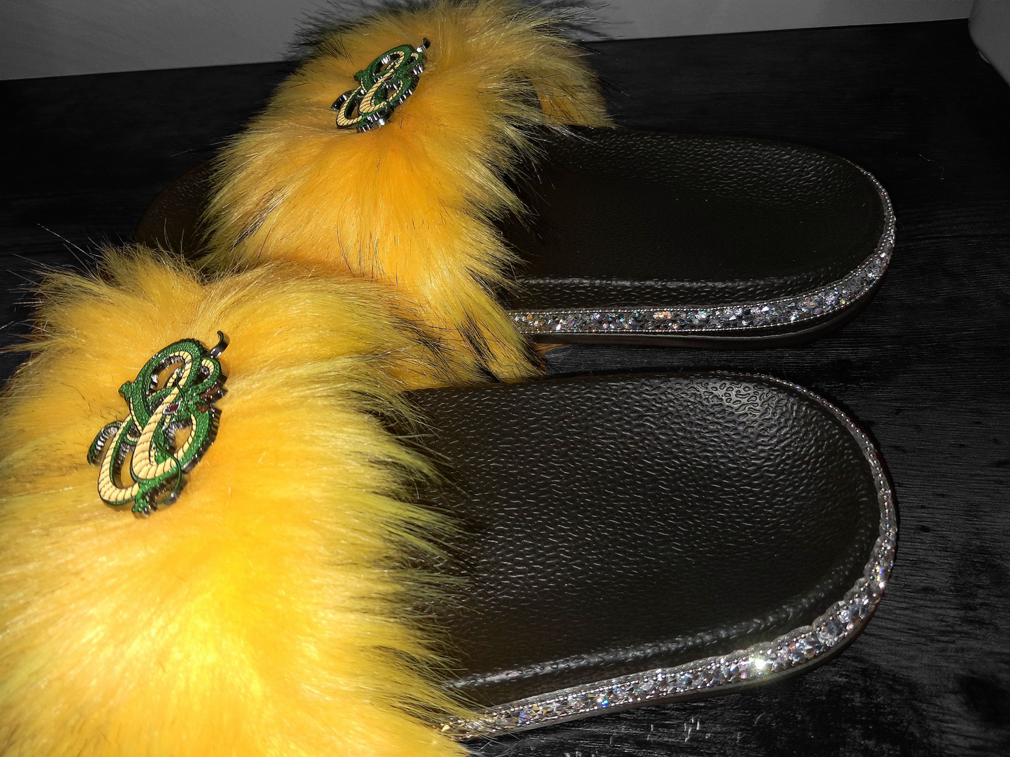 Every Step Counts - Yellow / Black Tips Ritual Manifesting & Protection Activated & Blessed Slides