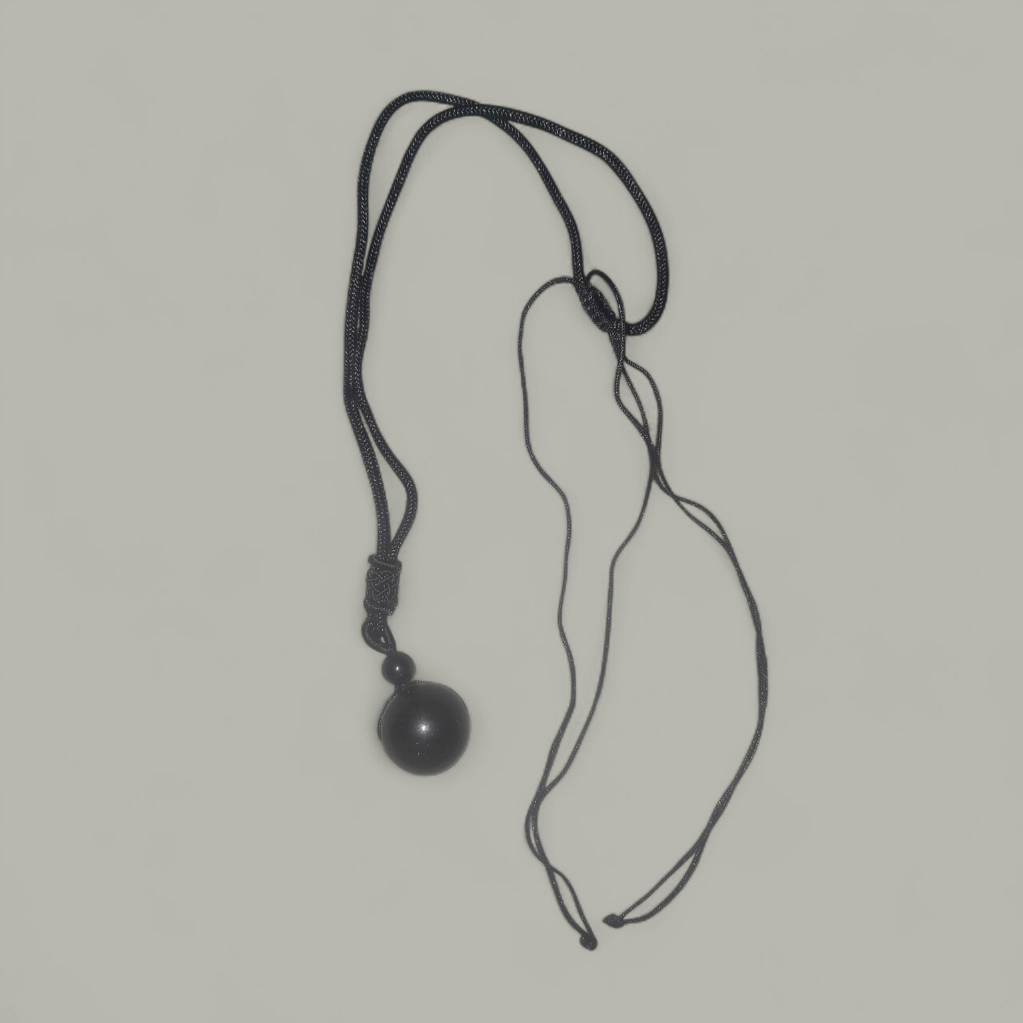 Anchor Of Protection Ritual Activated Black Obsidian Necklace