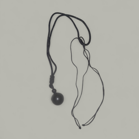 Anchor Of Protection Ritual Activated Black Obsidian Necklace