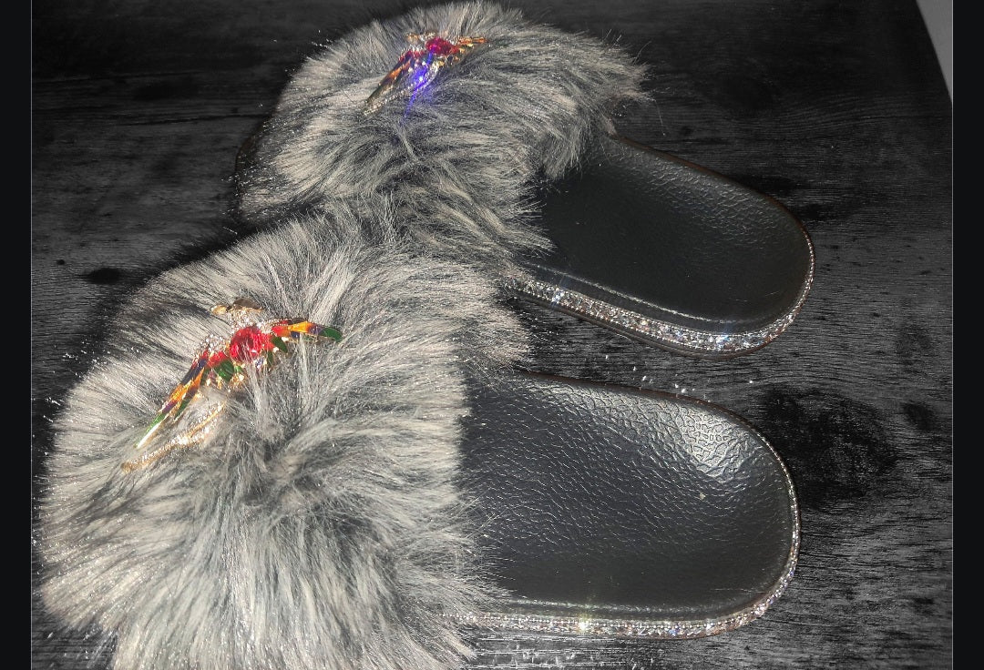 Every Step Counts - Wolf Grey / Black Ritual Manifesting & Protection Activated & Blessed Slides