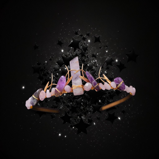 Goddess Of Higher Vibrations - Amethyst Ritual Activated Headband Crown