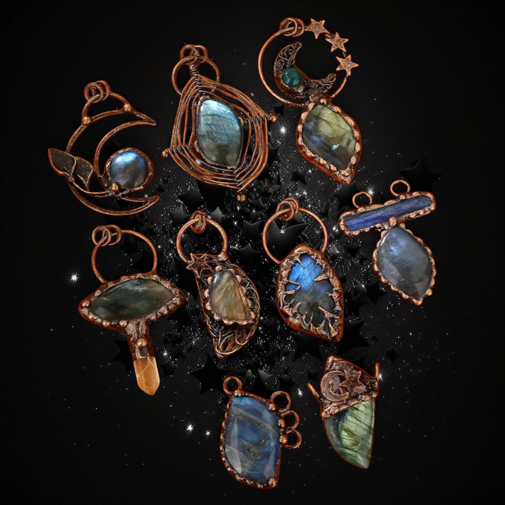 Web Of Abundance Labradorite - Powerful Ritual Activated & Blessed Necklace